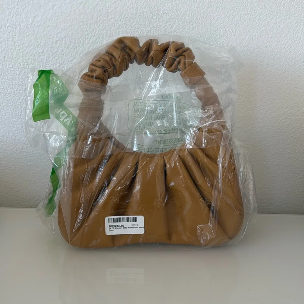 JW PEI Gabbi Ruched Hobo Bag - Beer